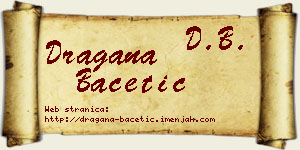 Dragana Bacetić vizit kartica